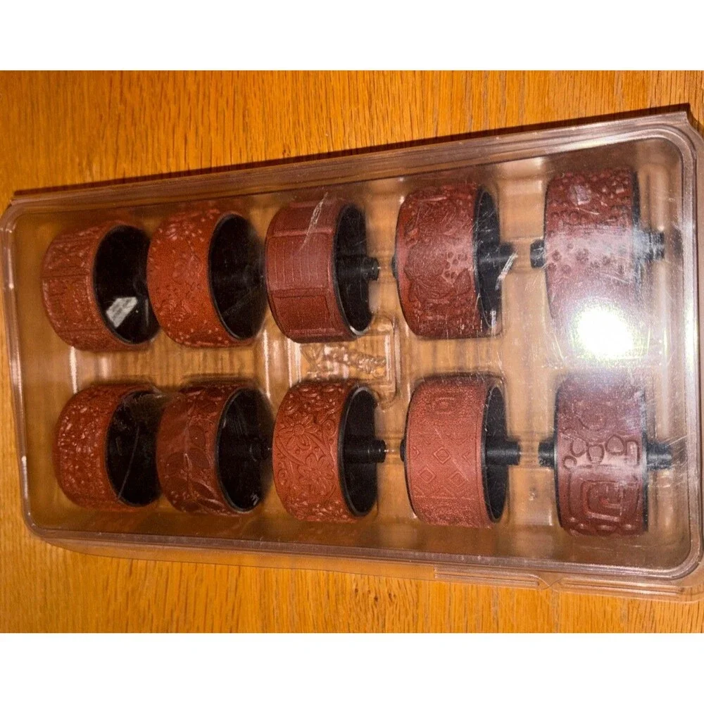 Stampin' Up Roll Around Roller Wheel Stamps Set of 10 Rubber Stamps Used